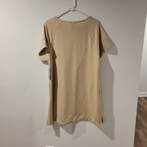 Nordstrom Beige Dress with Short Sleeves